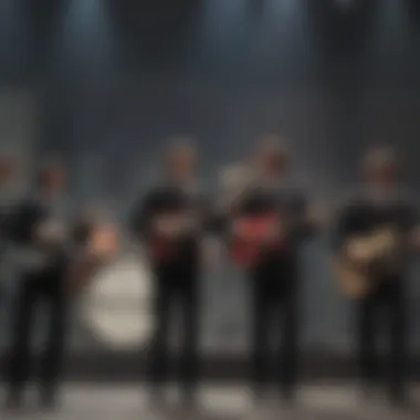 Iconic Performance Scene The Beatles performing in 'A Hard Day's Night'