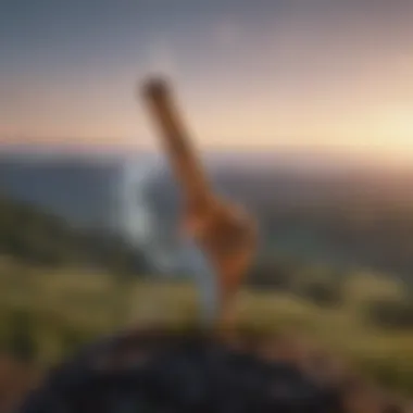 Symbol of Liberation from Smoking A serene landscape symbolizing freedom from addiction