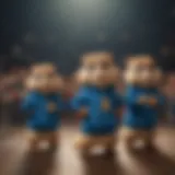 Alvin and the Chipmunks performing on stage