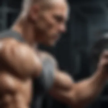 Intense Upper Body Training Intense upper body training showcasing powerful form