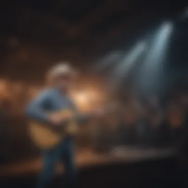 The Energy of Live Country Music A concert scene showcasing a lively country music performance