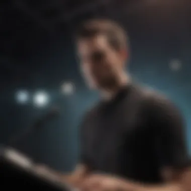 The Energy of Live Performance Andrew Bayer performing live, showcasing his dynamic stage presence.