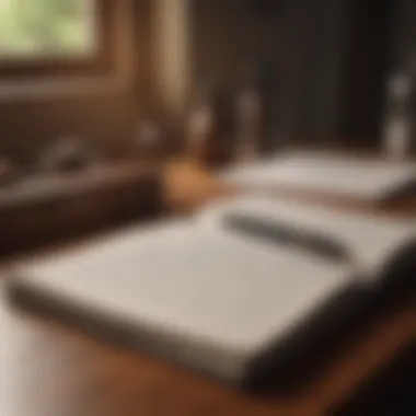The Art of Written Reflection Open journal with pen on a desk