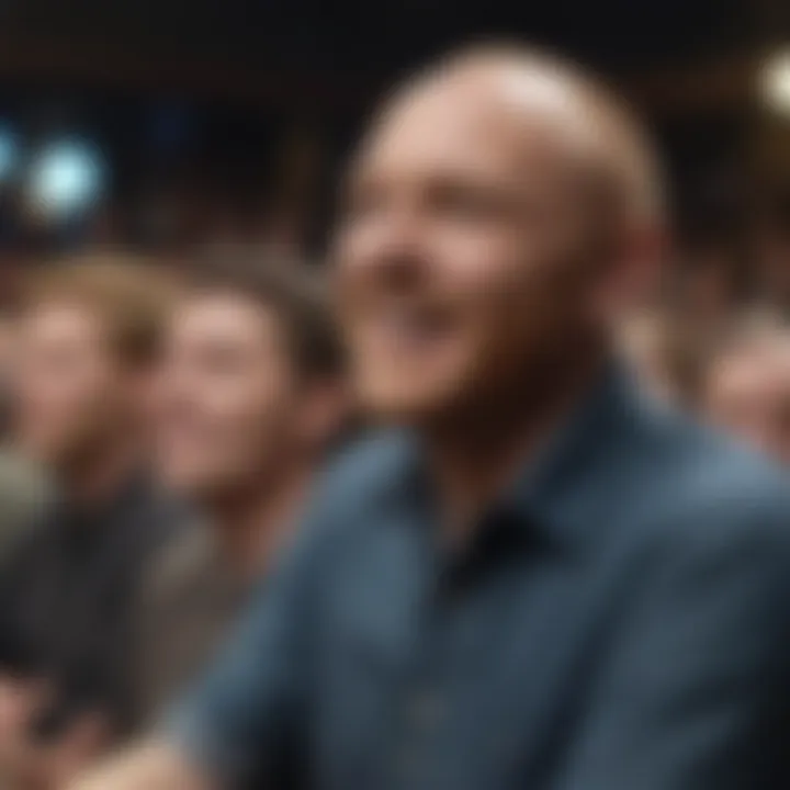 Audience engaged and laughing during a Bill Burr show