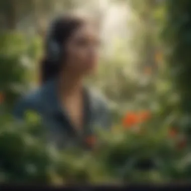 Contemporary Synthesis A contemporary artist blending gardening with music