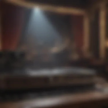 Nostalgic Stage Setup A nostalgic stage setup reflecting the essence of past musical eras