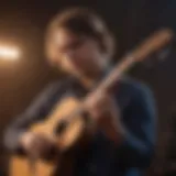 A vibrant concert scene capturing the atmosphere of a Billy Strings performance