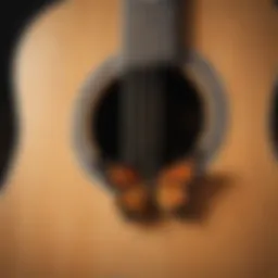 Close-up of guitar chords for Butterfly Fly Away