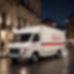 Casa Bianca delivery vehicle showcasing brand identity