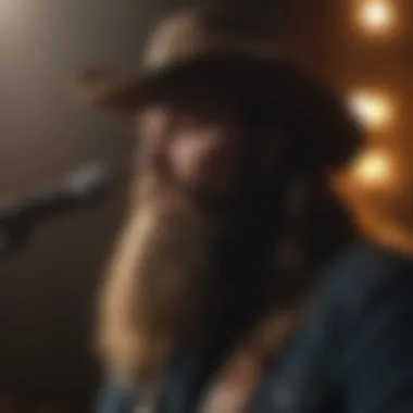 Live Performance by Chris Stapleton Chris Stapleton performing live on stage