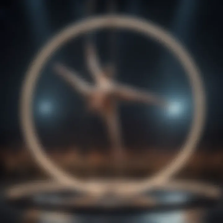 A breathtaking aerial performance showcasing acrobatic artistry