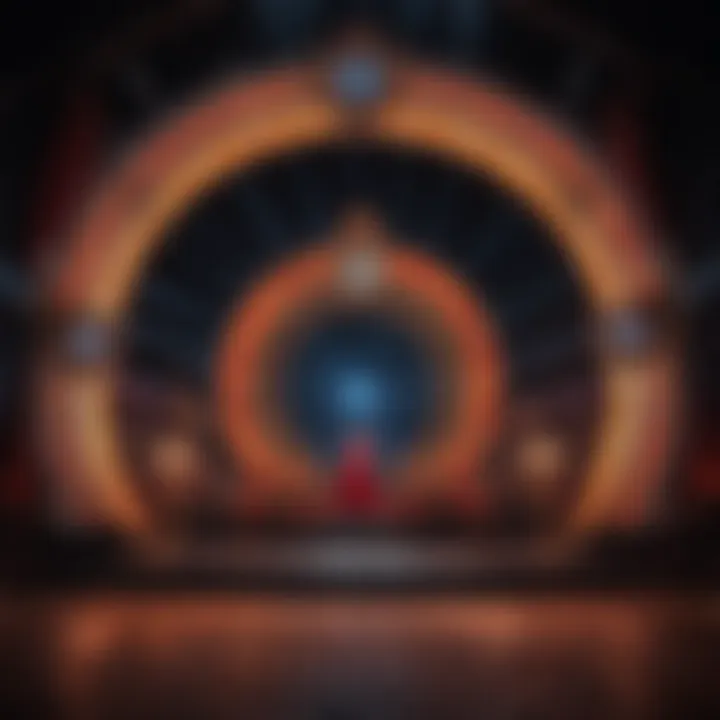 Vibrant stage design that captures the essence of Las Vegas