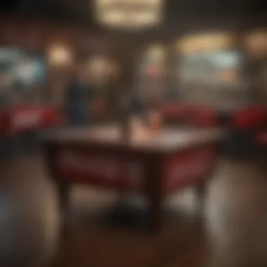 An Iconic Music Scene with the Coke Table An iconic moment in music history featuring a coke table