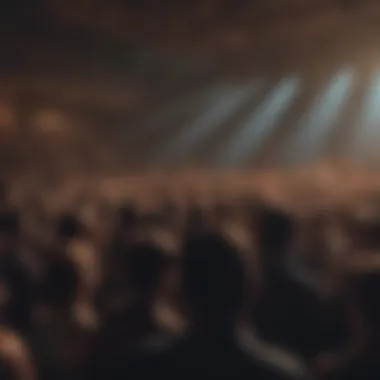 A crowd immersed in the musical experience during a concert