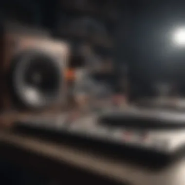 Craig Patterson collaborating with fellow artists in a studio