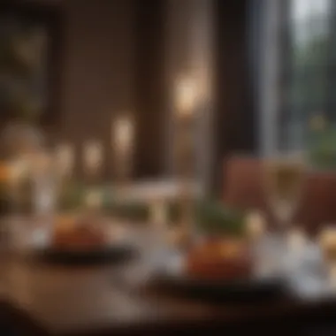 Setting the Mood with Musical Elegance A beautifully decorated table with music notes theme