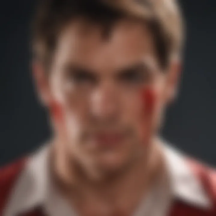 A visual representation of the iconic Dexter Blood theme ringtone