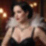 Dita Von Teese in a classic burlesque costume, showcasing her unique style.