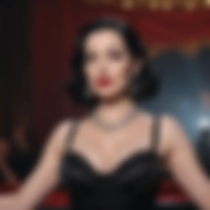 A mesmerizing performance by Dita Von Teese, highlighting her artistry on stage.