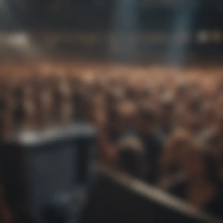 Audience engaging with music at a live event