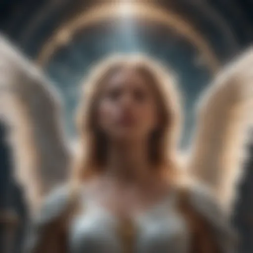 A celestial artwork representing the concept of angels.