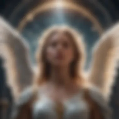 Celestial Representation of Angels A celestial artwork representing the concept of angels.