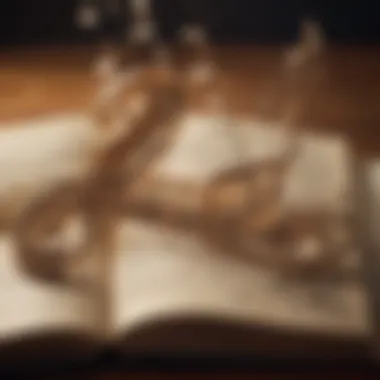 Harmony of Literature and Music An abstract representation of musical notes intertwined with pages of a book.