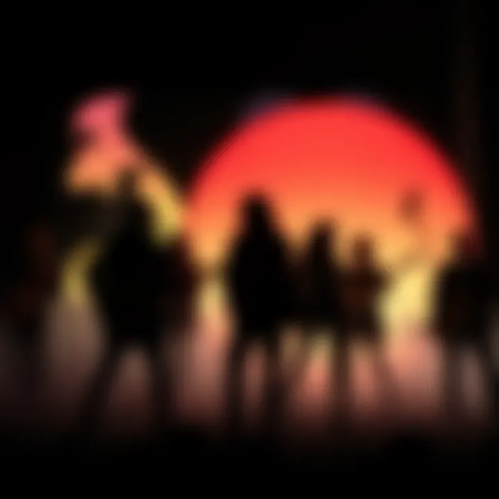 Abstract representation of album art featuring silhouettes.