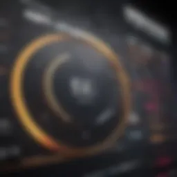 A vibrant digital music chart display showcasing trending songs