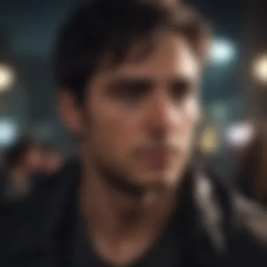 The show's protagonist contemplating a complex situation.