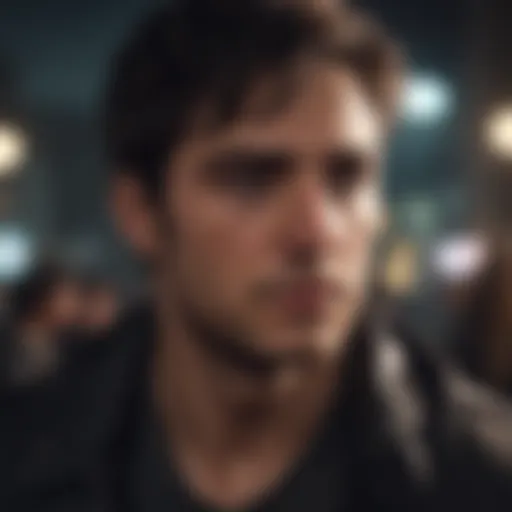 The show's protagonist contemplating a complex situation.