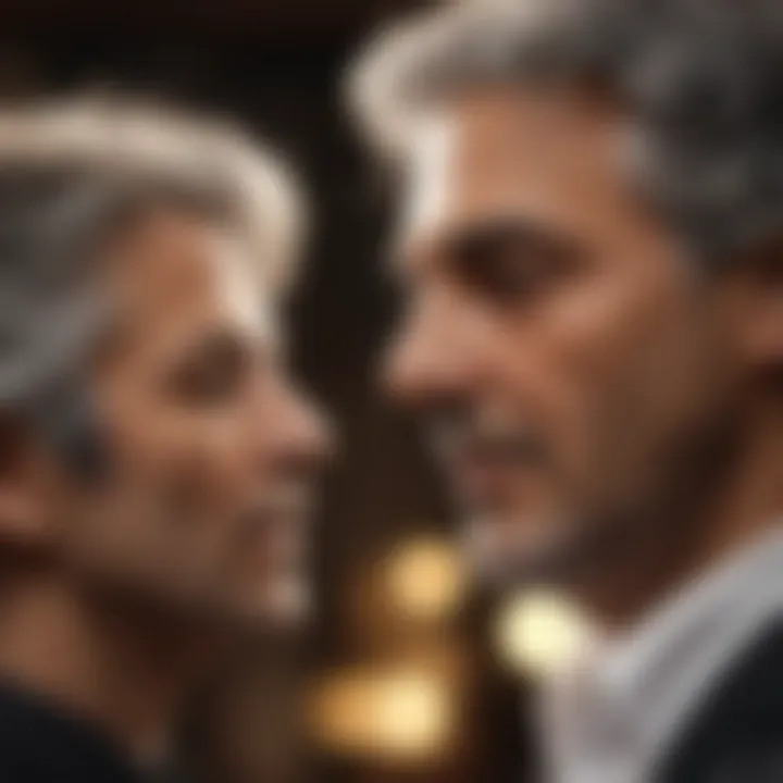 Close-up of Andrea Bocelli during a heartfelt performance