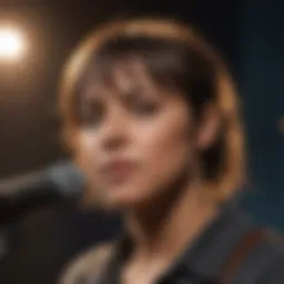 Cat Power performing live on stage in Austin