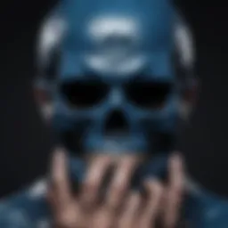 Cover art of Five Finger Death Punch's 'Blue on Black'