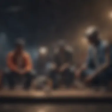 The Evolution of Freestyle Rap Visual elements representing the evolution of freestyle rap over the years.