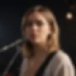 Hannah Barnett performing live on stage