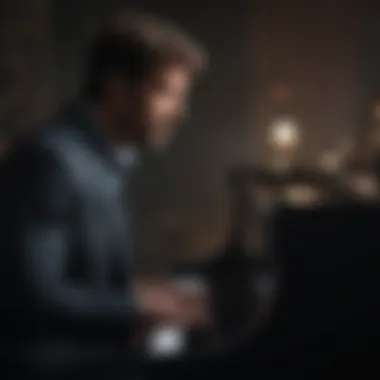 Harry Connick Jr. during a passionate piano solo