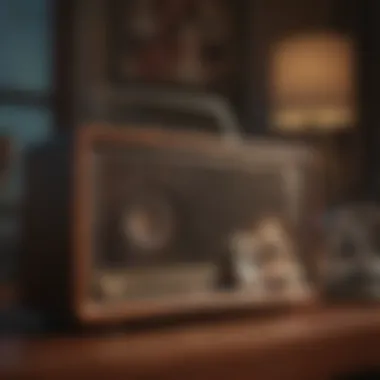 Classic Tunes on Vintage Radio A vintage radio playing classic tunes