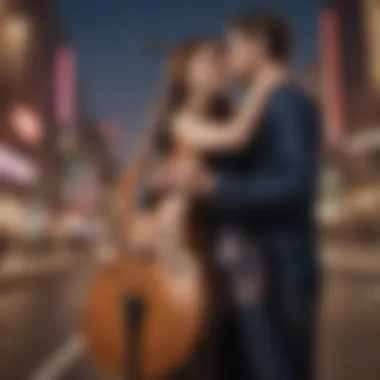 The Intersection of Love and Music An artistic representation of love and music intertwined
