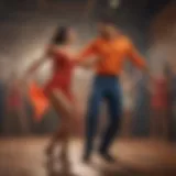 Vibrant salsa dance performance