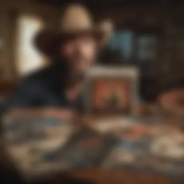 The rich storytelling tradition in outlaw country captured in a vintage album cover