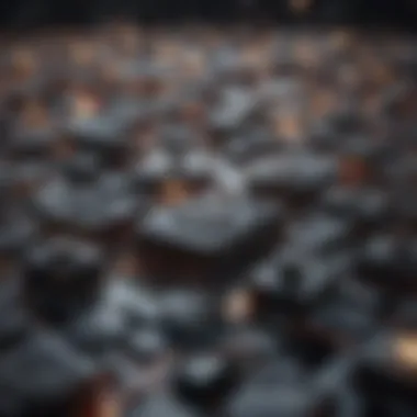 The Digital Landscape of Music Streaming An abstract depiction of digital music streaming platforms