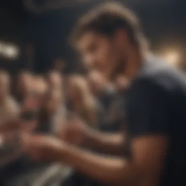 Connection Through Music Kaleo Wassman interacting with fans during a concert