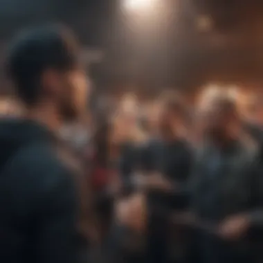 Connecting with the Audience Locksmith engaging with fans at a concert