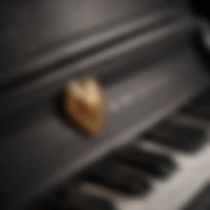 A close-up of a classic jazz piano with sheet music.