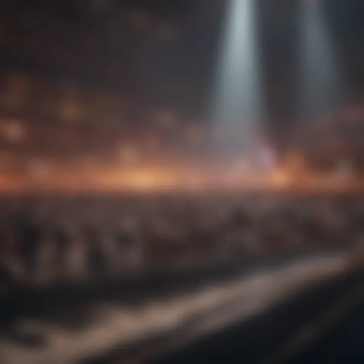 A vibrant concert scene capturing the energy of live music performance.
