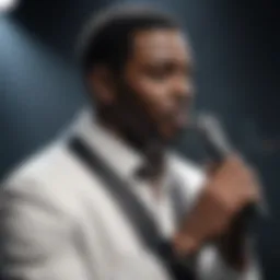 Keith Sweat performing on stage