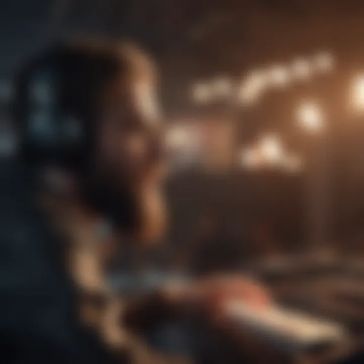 An artist engaging with followers on Instagram through a live session