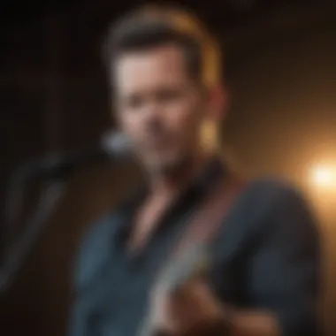Captivating Stage Presence of Gary Allan Gary Allan captivating performance on stage