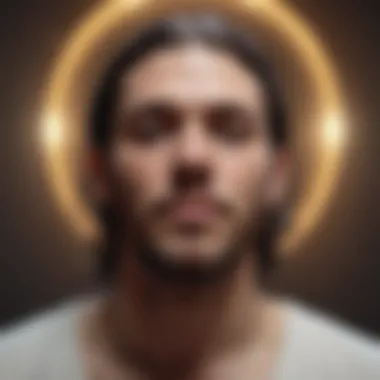 Artistic visualization of a musician channeling divine inspiration